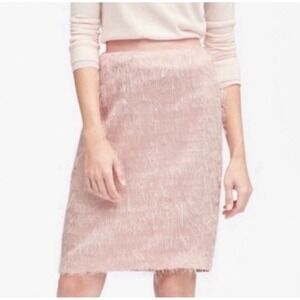 Banana Republic Eyelash Fringe Pencil Skirt Size 2